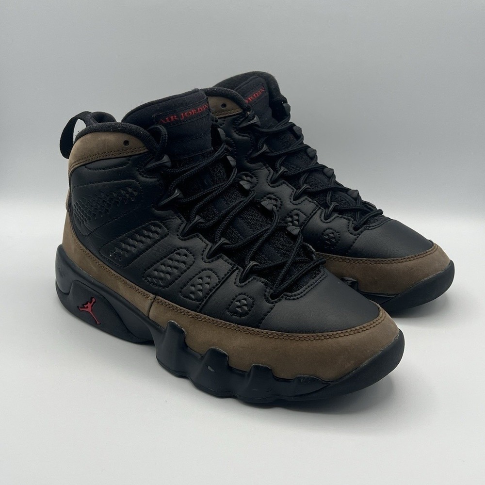 Nike Air Jordan Retro 9 Olive Retro Shoes - Kids Youth Size 6.5Y Women's Size 8